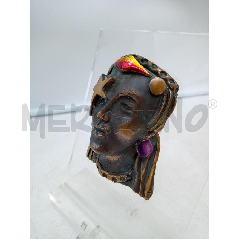 QUADRO RILIEVO BRONZO VOLTO DONNA CORNICE PLEXI | Mercatino dell'Usato Roma porta maggiore 4
