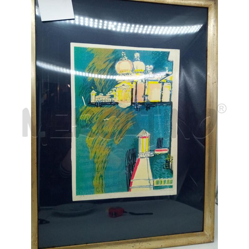 QUADRO SERIGRAFIA FARO SU LAGO | Mercatino dell'Usato Roma porta maggiore 4
