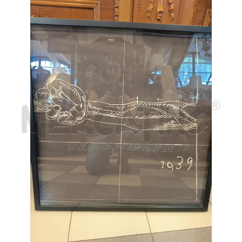 QUADRO SERIGRAFIA FONDO NERO  | Mercatino dell'Usato Roma porta maggiore 1