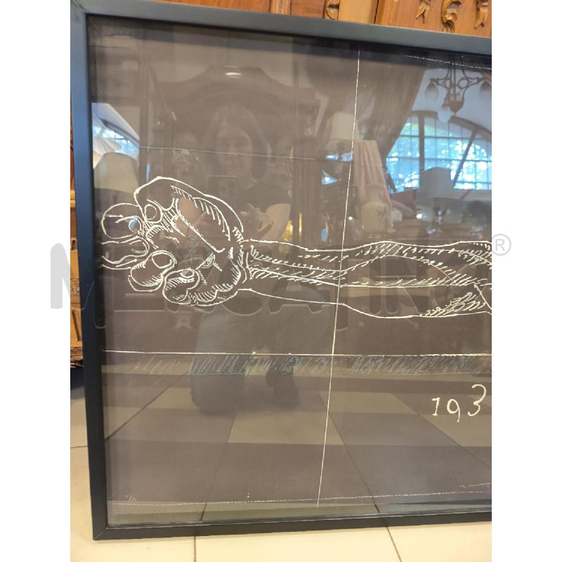 QUADRO SERIGRAFIA FONDO NERO  | Mercatino dell'Usato Roma porta maggiore 3