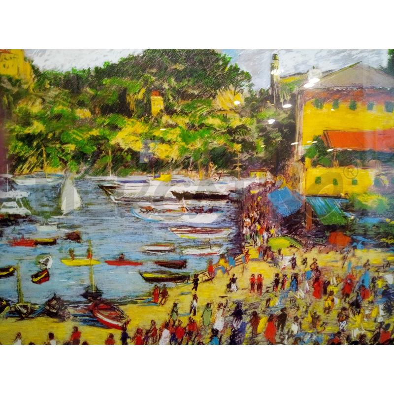 QUADRO SERIGRAFIA INCONTRARSI A PORTOFINO  | Mercatino dell'Usato Roma porta maggiore 2