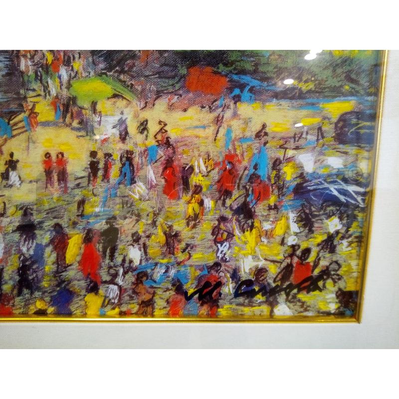 QUADRO SERIGRAFIA INCONTRARSI A PORTOFINO  | Mercatino dell'Usato Roma porta maggiore 3