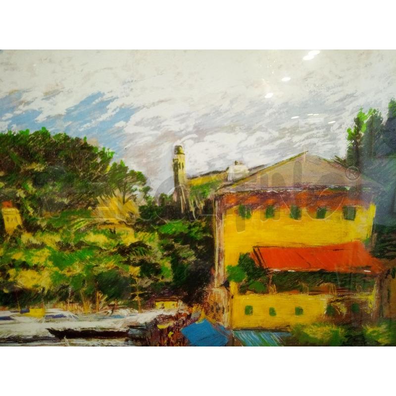 QUADRO SERIGRAFIA INCONTRARSI A PORTOFINO  | Mercatino dell'Usato Roma porta maggiore 5