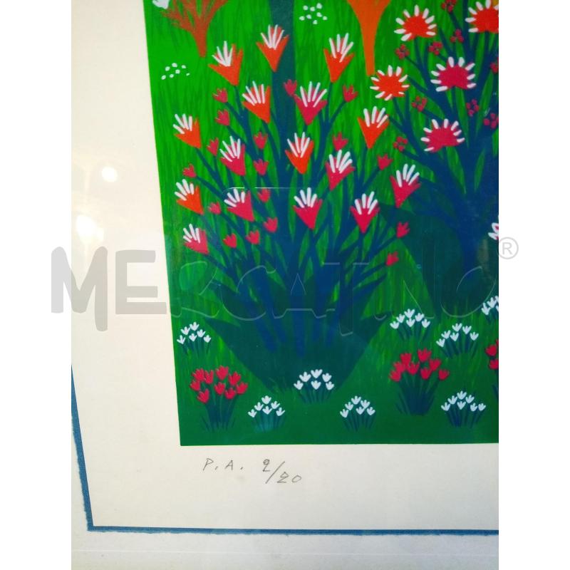 QUADRO SERIGRAFIA LA VOLPE E IL CORVO  | Mercatino dell'Usato Roma porta maggiore 3