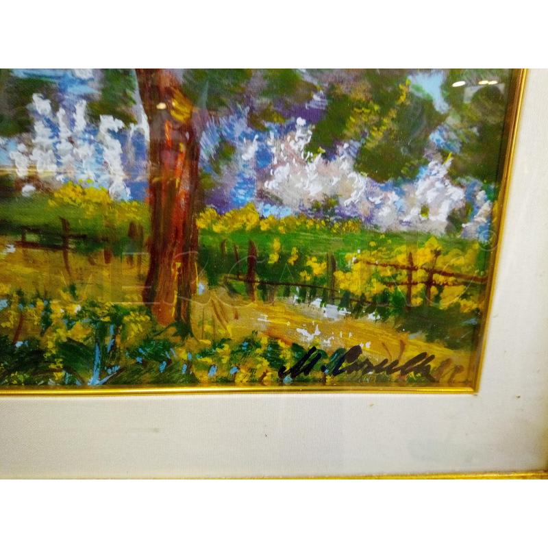 QUADRO SERIGRAFIA PAESAGGIO ABRUZZESE  | Mercatino dell'Usato Roma porta maggiore 3