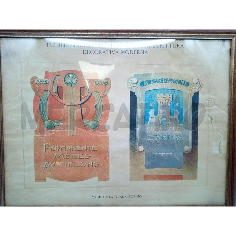 QUADRO STAMPA LA PRATICA DELLA SCRITTURA DECORATIVAMODRNA  | Mercatino dell'Usato Roma porta maggiore 2
