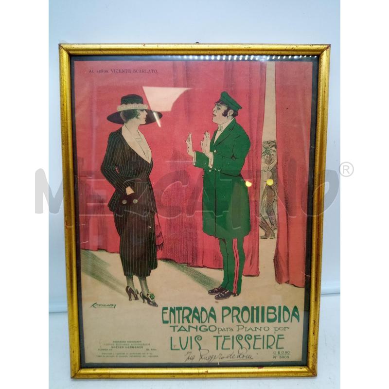 QUADRO STAMPA PUBBLICITARIA RIVISTA SPAGNOLA  | Mercatino dell'Usato Roma porta maggiore 2