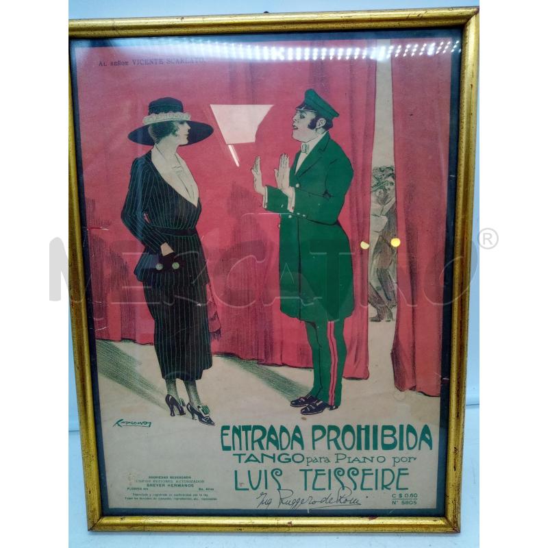 QUADRO STAMPA PUBBLICITARIA RIVISTA SPAGNOLA  | Mercatino dell'Usato Roma porta maggiore 3