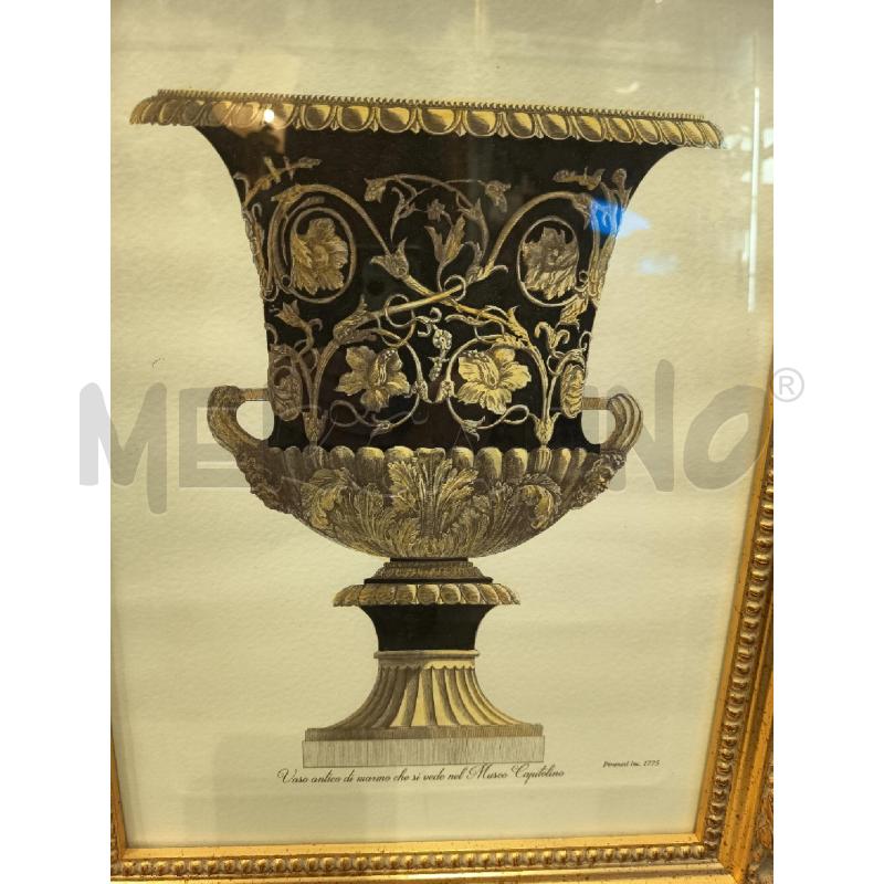 QUADRO STAMPA VASO ANTICO FLOREALE | Mercatino dell'Usato Roma porta maggiore 2