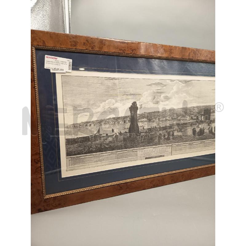 QUADRO STAMPA VEDUTA DI CHIAIA CORN RADICA  | Mercatino dell'Usato Roma porta maggiore 1
