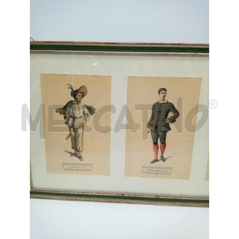 QUADRO STAMPE MASCEHRE CON DESCRIZIONE  | Mercatino dell'Usato Roma porta maggiore 3