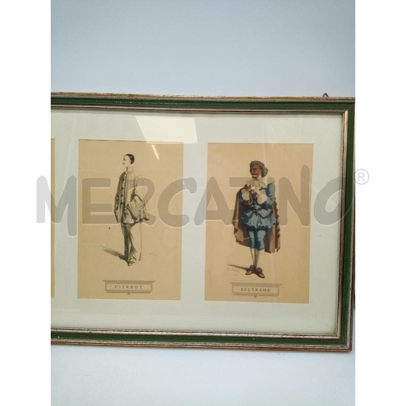 QUADRO STAMPE MASCHERE CON DESCRIZIONE  | Mercatino dell'Usato Roma porta maggiore 2