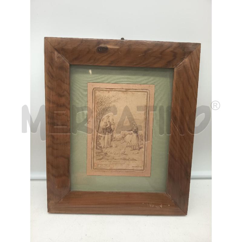 QUADRO STAMPINA MADONNA DI SORRENTO CORNICE EPOCA | Mercatino dell'Usato Roma porta maggiore 1