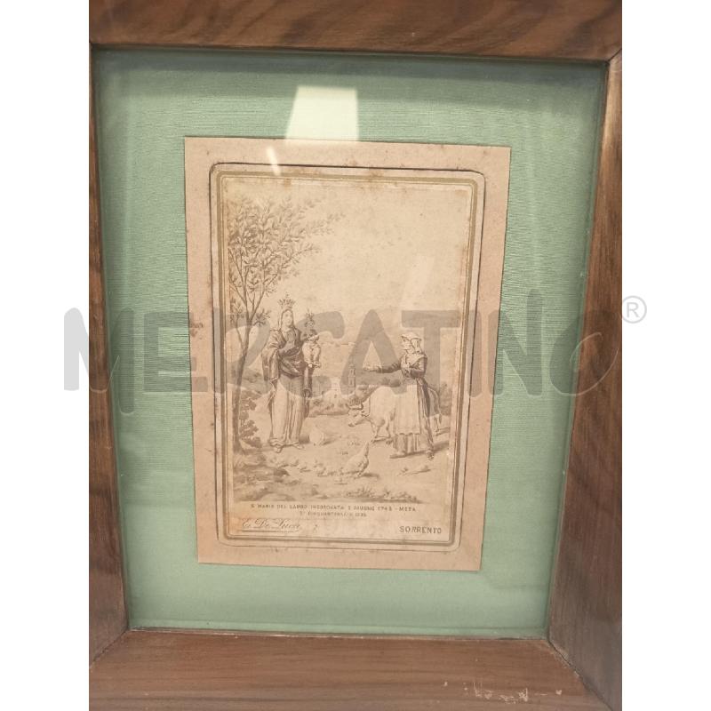 QUADRO STAMPINA MADONNA DI SORRENTO CORNICE EPOCA | Mercatino dell'Usato Roma porta maggiore 2
