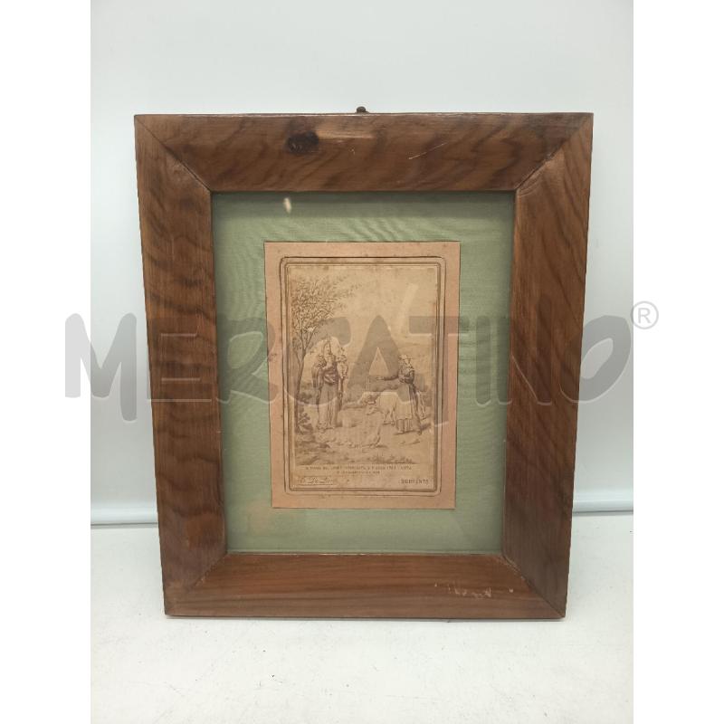 QUADRO STAMPINA MADONNA DI SORRENTO CORNICE EPOCA | Mercatino dell'Usato Roma porta maggiore 3