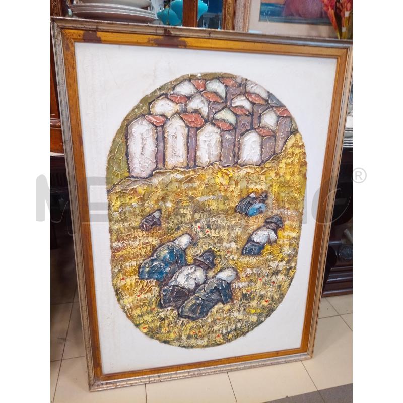 QUADRO STUCCO MATERICO SPIGOLATRICI  | Mercatino dell'Usato Roma porta maggiore 1