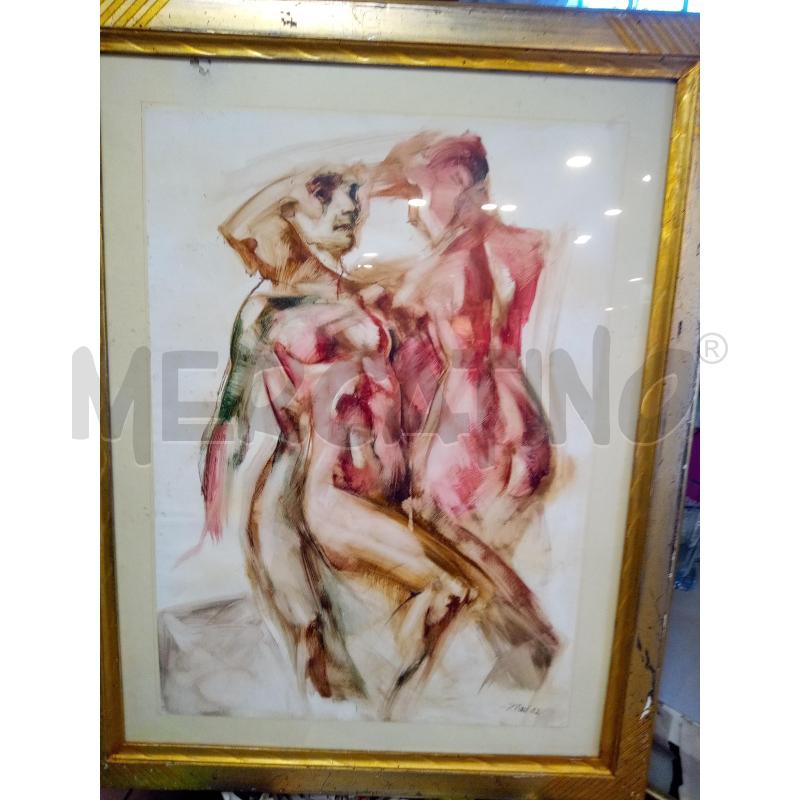 QUADRO TECNICA MISTAAMANTI ABBRACCIATI  | Mercatino dell'Usato Roma porta maggiore 1