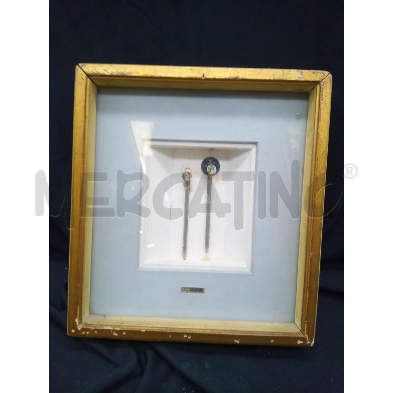 QUADRO TECNICA MISTA CHIODI DIPINTI  | Mercatino dell'Usato Roma porta maggiore 1
