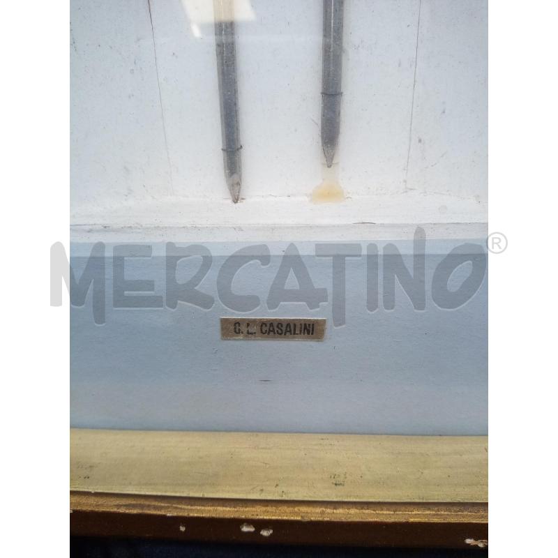 QUADRO TECNICA MISTA CHIODI DIPINTI  | Mercatino dell'Usato Roma porta maggiore 3