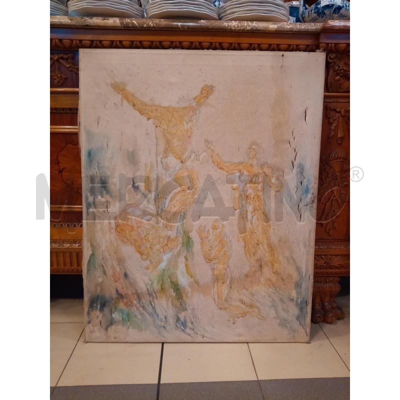 QUADRO TECNICA MISTA CROCIFISSIONE GESU DA RIV | Mercatino dell'Usato Roma porta maggiore 1