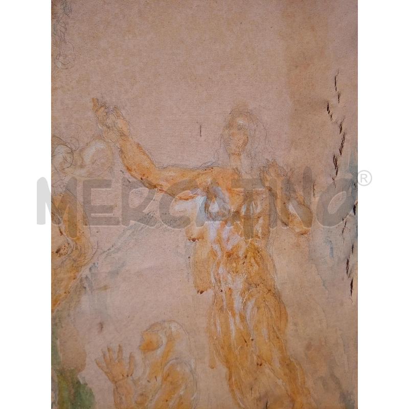 QUADRO TECNICA MISTA CROCIFISSIONE GESU DA RIV | Mercatino dell'Usato Roma porta maggiore 3
