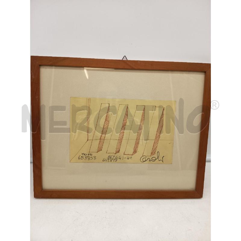 QUADRO TECNICA MISTA FIGURE GEOMETRICHE  | Mercatino dell'Usato Roma porta maggiore 2