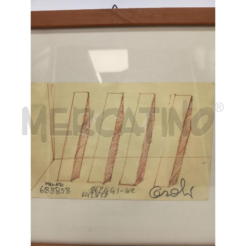 QUADRO TECNICA MISTA FIGURE GEOMETRICHE  | Mercatino dell'Usato Roma porta maggiore 3