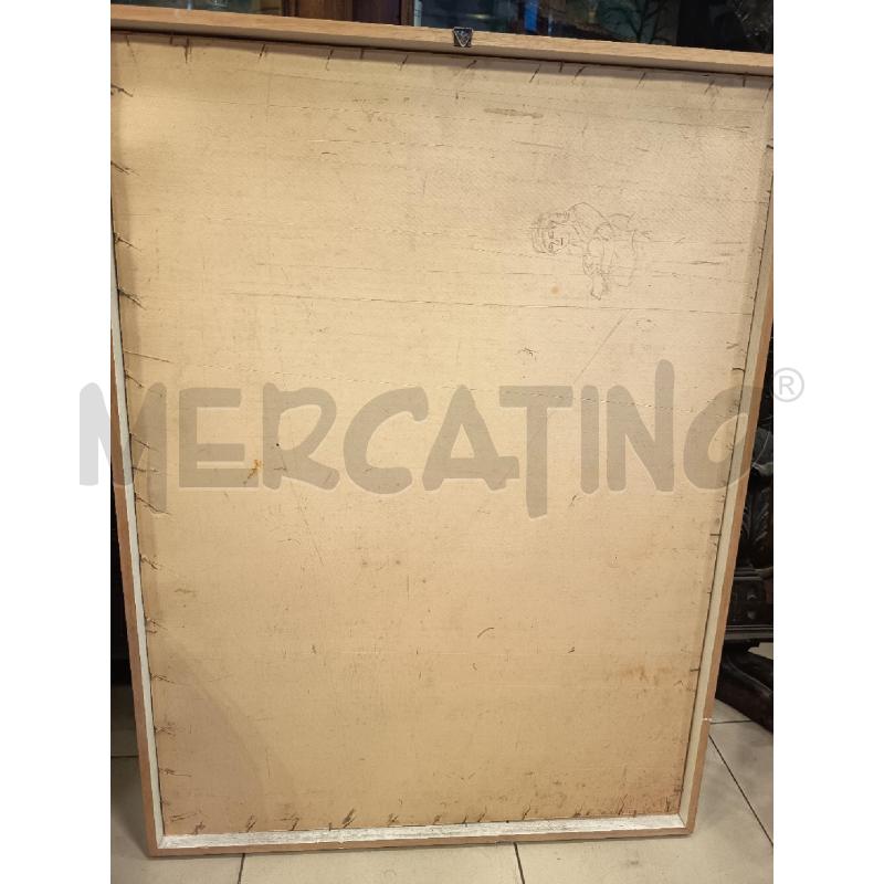QUADRO TECNICA MISTA NUDO DONNA ASTRATTO  | Mercatino dell'Usato Roma porta maggiore 5