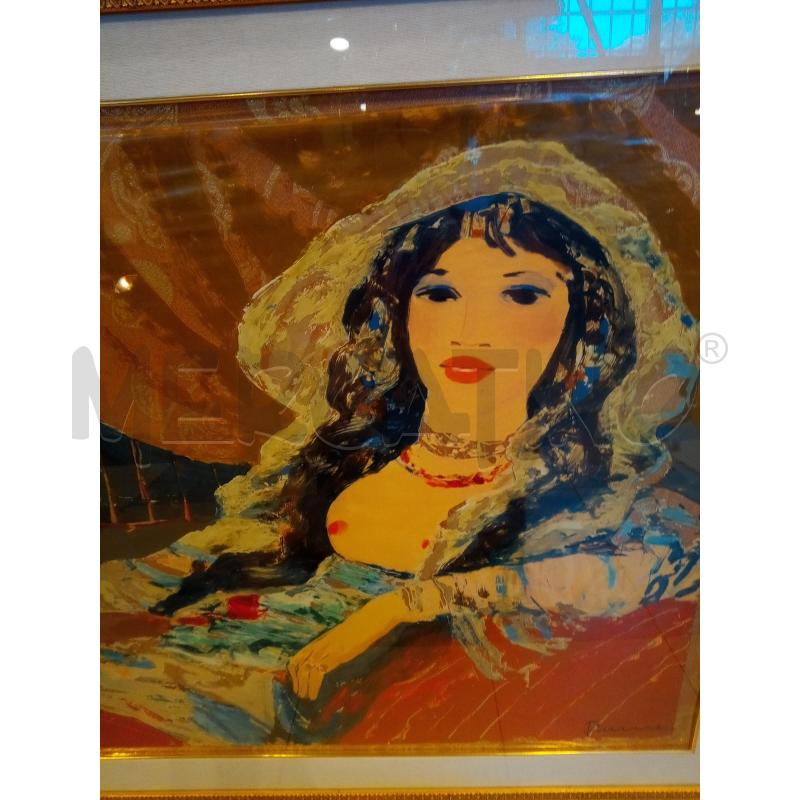 QUADRO TECNICA MISTA ODALISCA E SULTANI  | Mercatino dell'Usato Roma porta maggiore 2