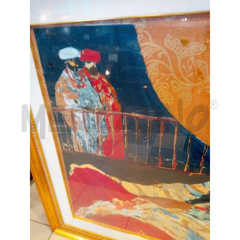 QUADRO TECNICA MISTA ODALISCA E SULTANI  | Mercatino dell'Usato Roma porta maggiore 3