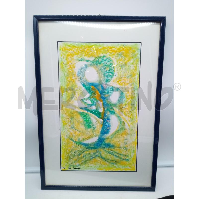 QUADRO TECNICA MISTA RITMO TONI VERDI  | Mercatino dell'Usato Roma porta maggiore 2