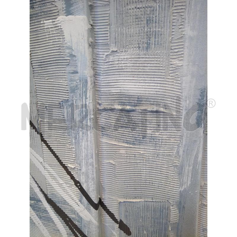 QUADRO TECNICA MISTA TELA MULTIPLA FONDO AZZURRO SCHIZZI | Mercatino dell'Usato Roma porta maggiore 2