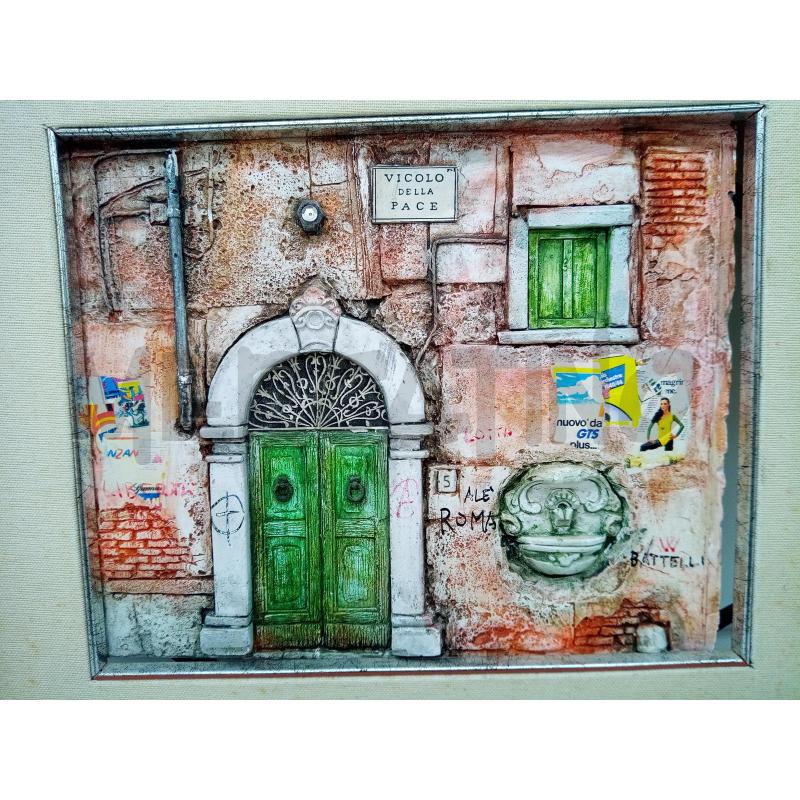 QUADRO TECNICA MISTA VICOLO DELLA PACE  | Mercatino dell'Usato Roma porta maggiore 2