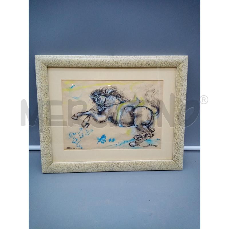 QUADRO TEC MISTA CAVALLO IMBIZZARRITO | Mercatino dell'Usato Roma porta maggiore 1