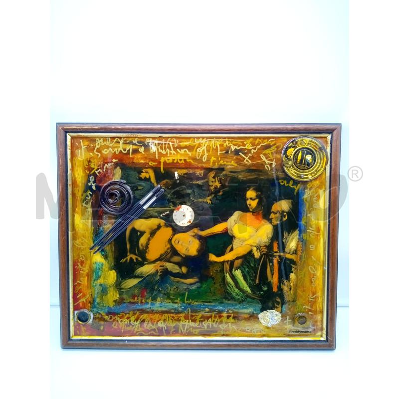 QUADRO TEC MISTA GIUDITTA OLOFERNE OGGETTI IN RESINA | Mercatino dell'Usato Roma porta maggiore 1
