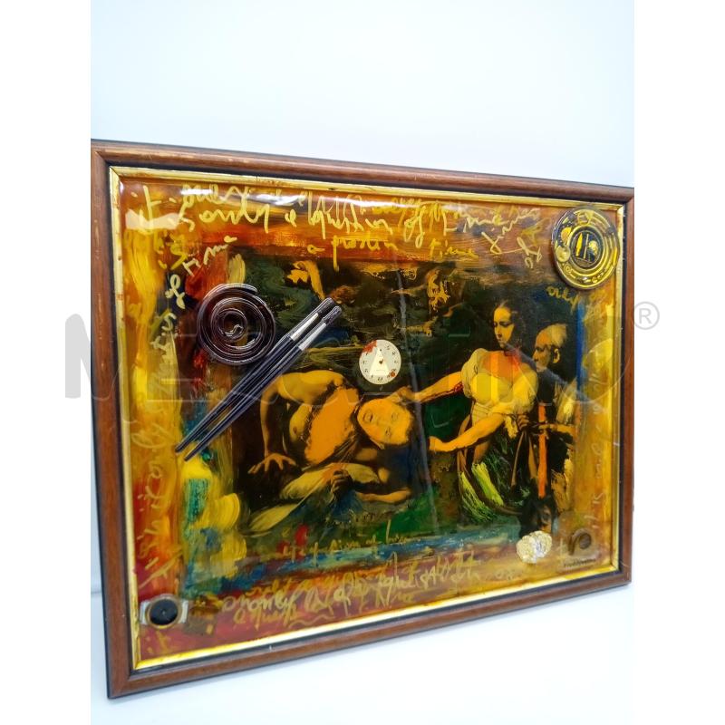QUADRO TEC MISTA GIUDITTA OLOFERNE OGGETTI IN RESINA | Mercatino dell'Usato Roma porta maggiore 2