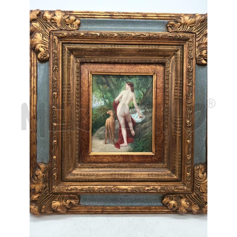 QUADRO TEMPERA SU MASONITE RIPROD DIANA NELLA FORESTA  | Mercatino dell'Usato Roma porta maggiore 1