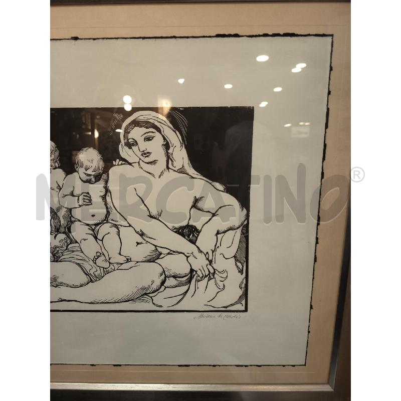 QUADRO XILO NUDI E CAVALLO  | Mercatino dell'Usato Roma porta maggiore 2