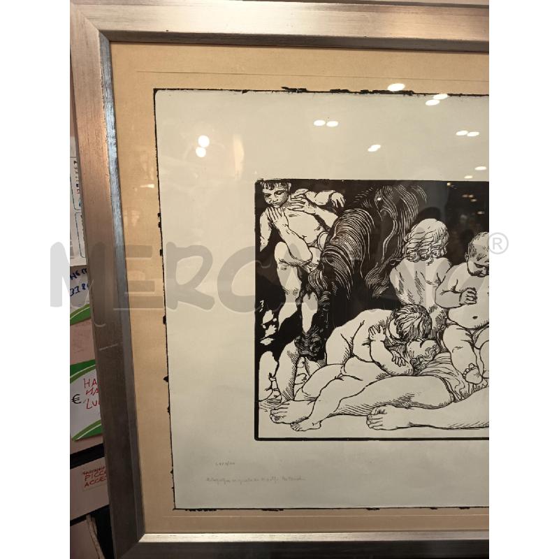QUADRO XILO NUDI E CAVALLO  | Mercatino dell'Usato Roma porta maggiore 3