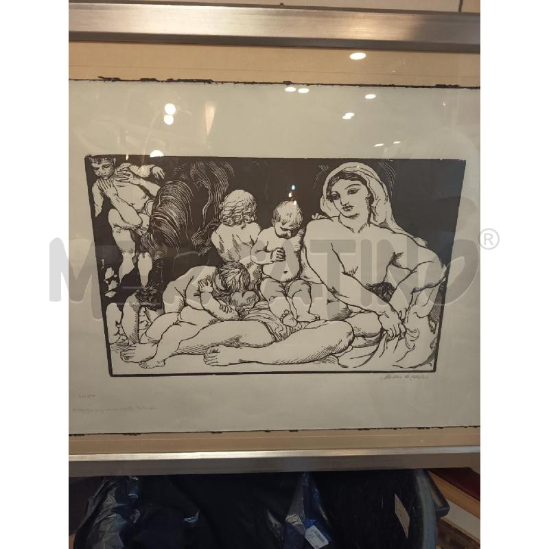 QUADRO XILO NUDI E CAVALLO  | Mercatino dell'Usato Roma porta maggiore 4