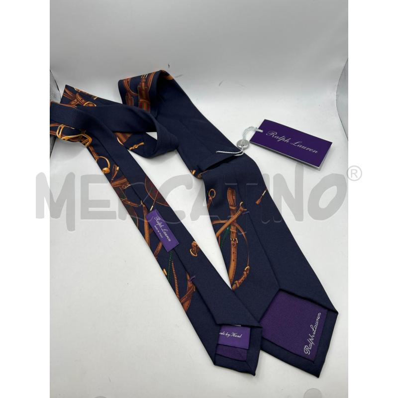 RALPH LAUREN CRAVATTA BLU FANTASIA SELLE | Mercatino dell'Usato Roma porta maggiore 2
