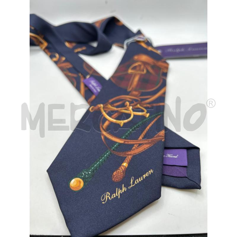 RALPH LAUREN CRAVATTA BLU FANTASIA SELLE | Mercatino dell'Usato Roma porta maggiore 3