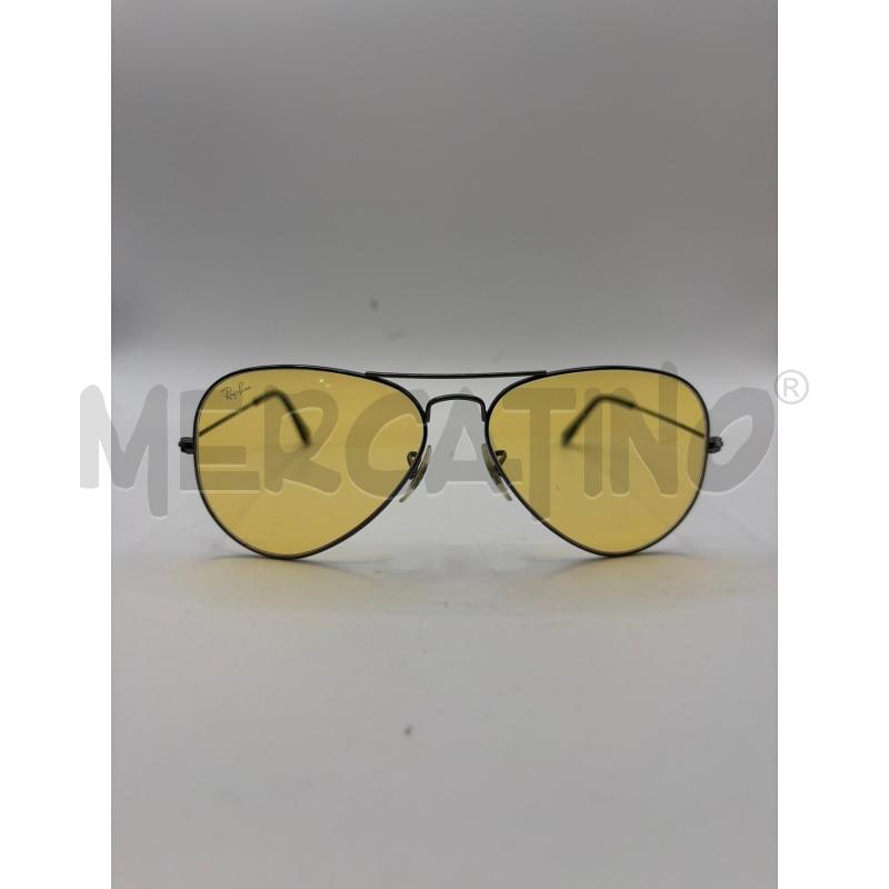 RAY BAN OCCHIALI LENTE GIALLA AVIATOR | Mercatino dell'Usato Roma porta maggiore 1