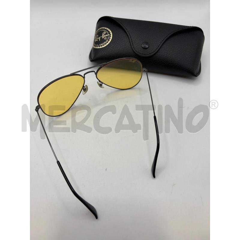 RAY BAN OCCHIALI LENTE GIALLA AVIATOR | Mercatino dell'Usato Roma porta maggiore 3