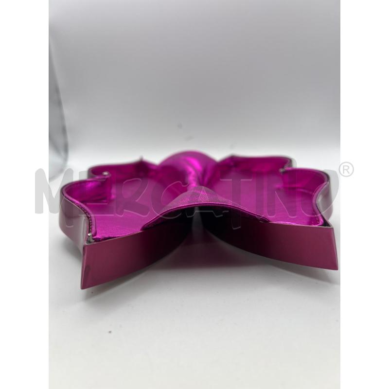 RODOLPHE MENUDIER POCHETTE VIOLA METALLIZZATO LABBRA | Mercatino dell'Usato Roma porta maggiore 4