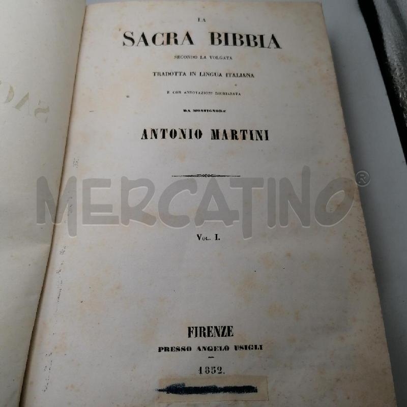 SACRA BIBBIA MARTINI 4 VOL 1952 | Mercatino dell'Usato Roma porta maggiore 2