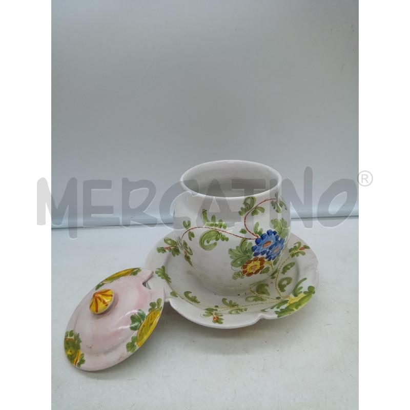 SALSIERA CERAMICA FAENZA FIORI DIPINTI | Mercatino dell'Usato Roma porta maggiore 3
