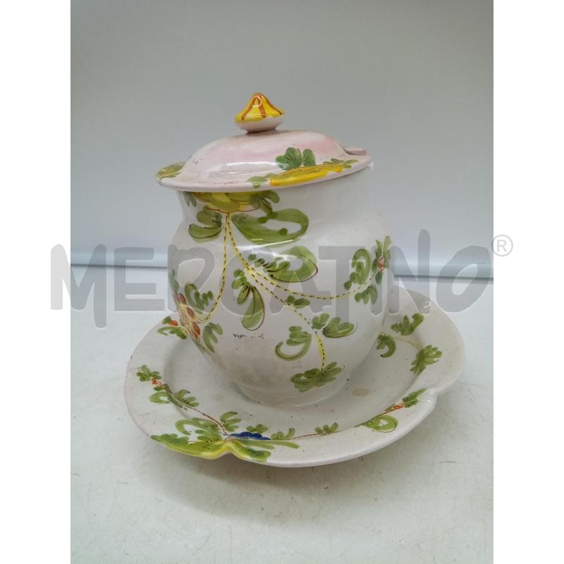 SALSIERA CERAMICA FAENZA FIORI DIPINTI | Mercatino dell'Usato Roma porta maggiore 5
