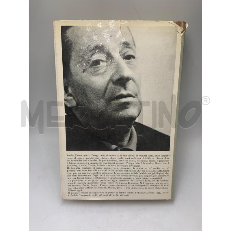 SANDRO PENNA - TUTTE LE POESIE - TERZA EDIZIONE | Mercatino dell'Usato Roma porta maggiore 2