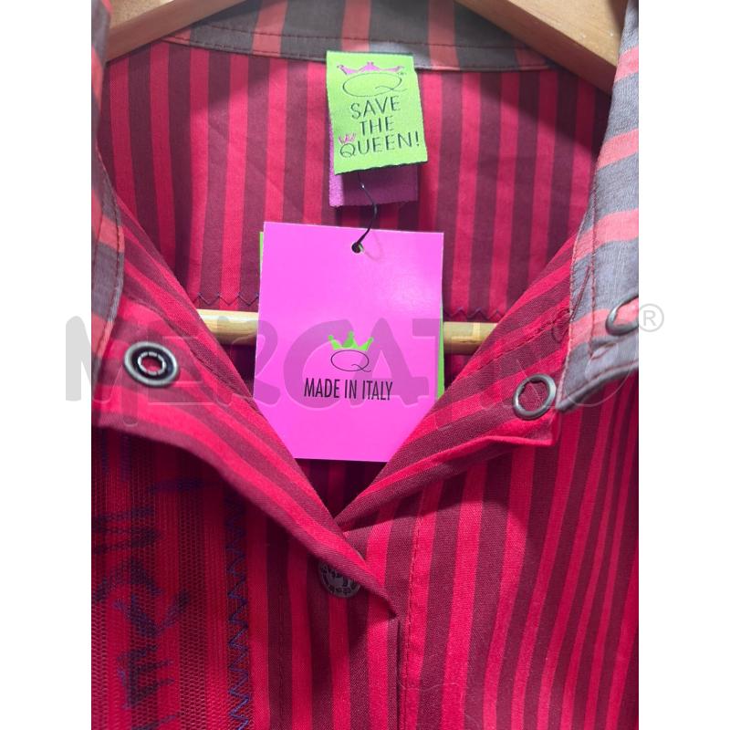 SAVE THE QUEEN CAMICIA DONNA VV  | Mercatino dell'Usato Roma porta maggiore 3